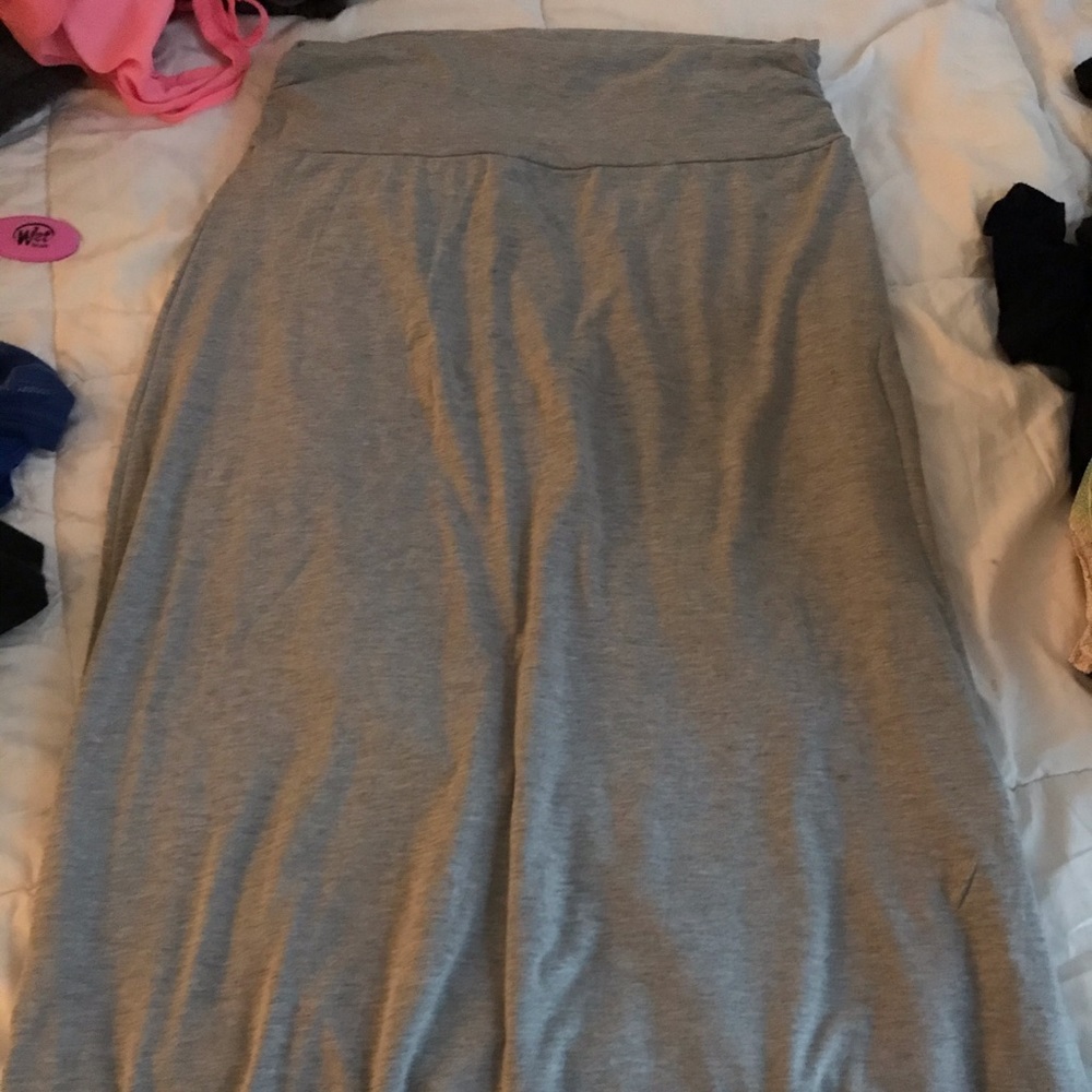 Grey maxi skirt